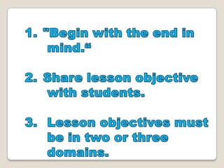 Determining and formulating  goals and objectives report