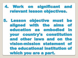 Determining and formulating  goals and objectives report