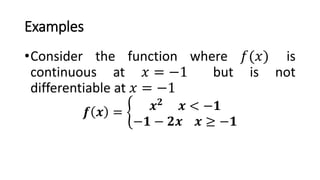 Determining the Relationship between Differentiability and Continuity ...