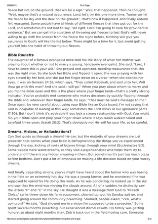 Determining the will of god | PDF