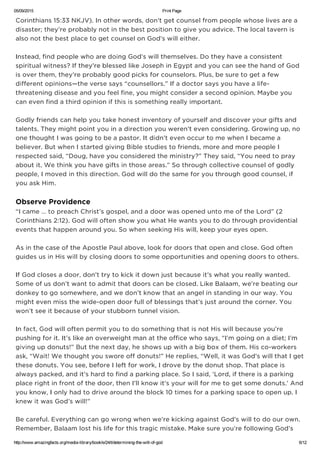 Determining the will of god | PDF
