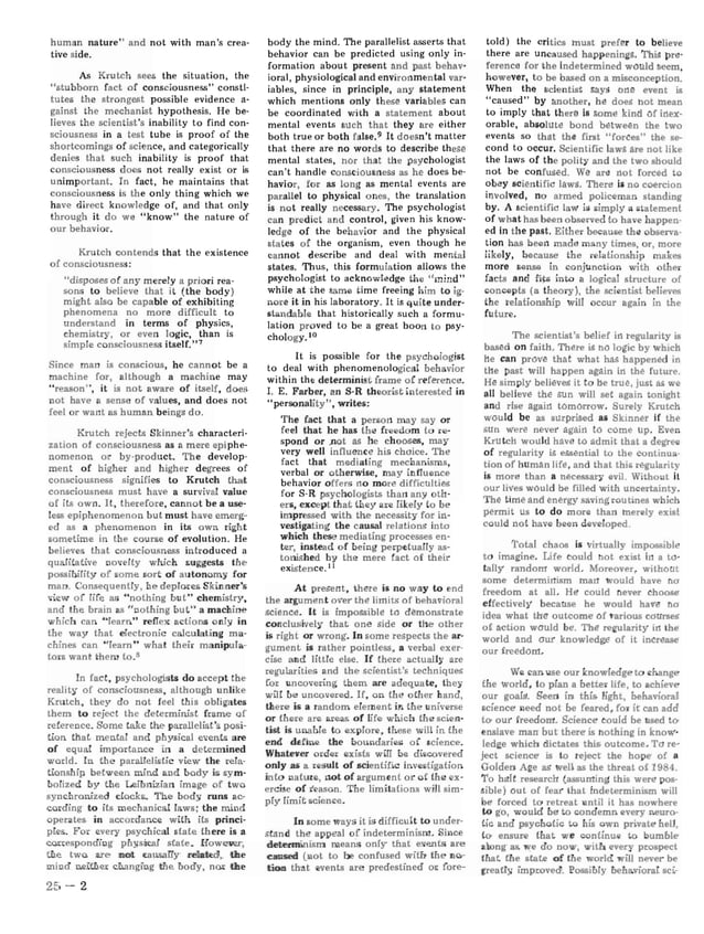 Determinism And Freedom Pdf