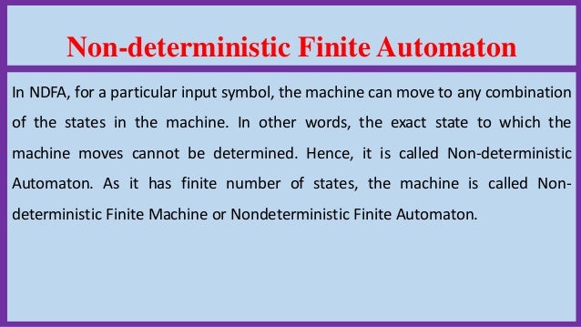 Finite Automata: Deterministic And Non-deterministic Finite Automaton…