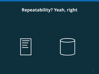 4 
Repeatability? Yeah, right 
 