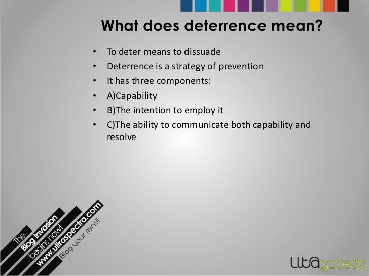 Deterrence in Nuclear Age