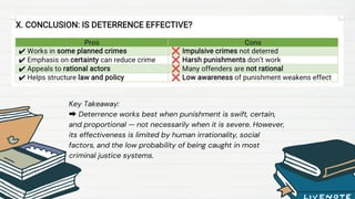 Deterrence Theory for Social Work and Social Deviation | PDF