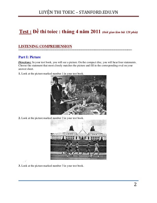 toeic listening directions De toiec an co 2011 thi dap toeic listening directions De toiec an co 2011 thi dap