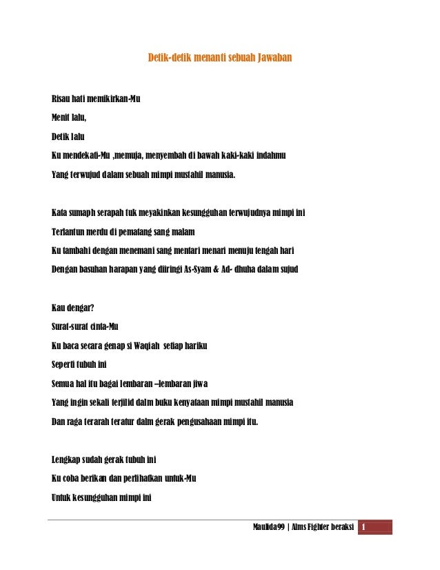 Aku Tak Bisa Luluhkan Hatimu