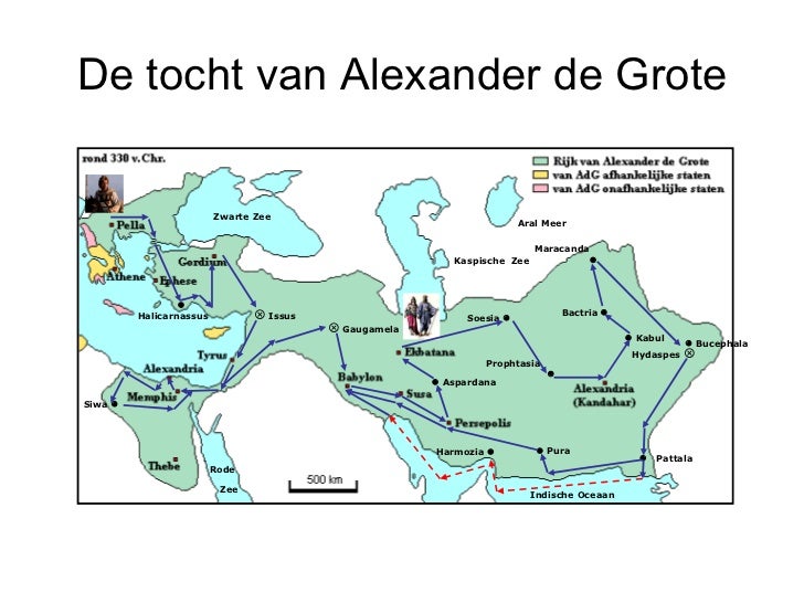 De tocht van alexander de grote