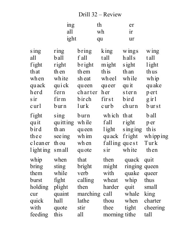 Detosil Reading Drills