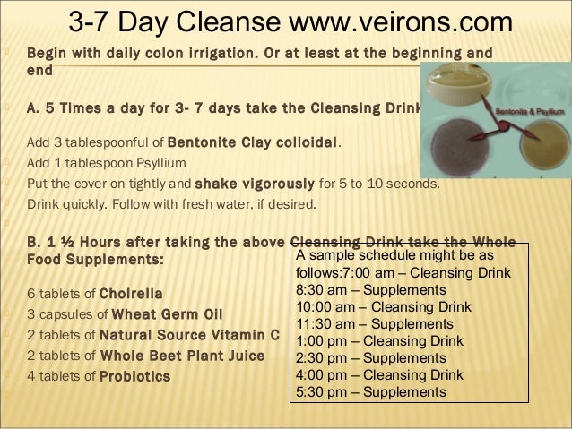 3 Day Colon Cleansing Diet