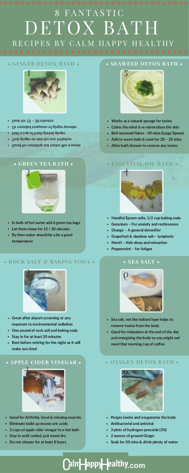 8 Detox bath recipes Calm Happy Healthy