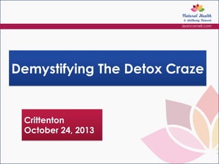 Jeancornell.com

Demystifying The Detox Craze

Crittenton
October 24, 2013

 
