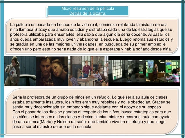 Pelicula: Detras de la pizarra