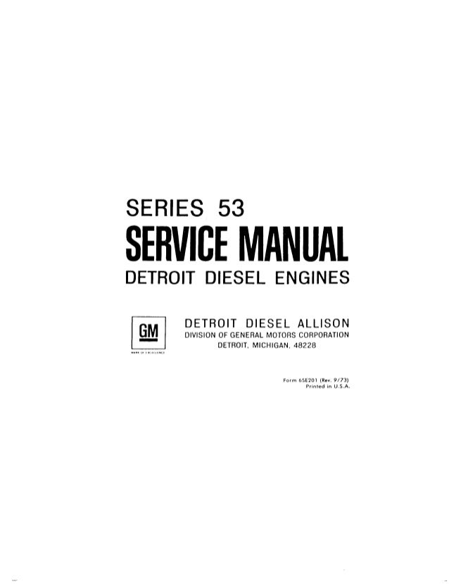 Detroit 6v53 engine troubleshooting