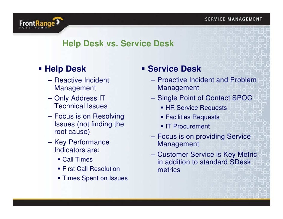 October 2008 Transforming From Help Desk To Service Desk Lowering