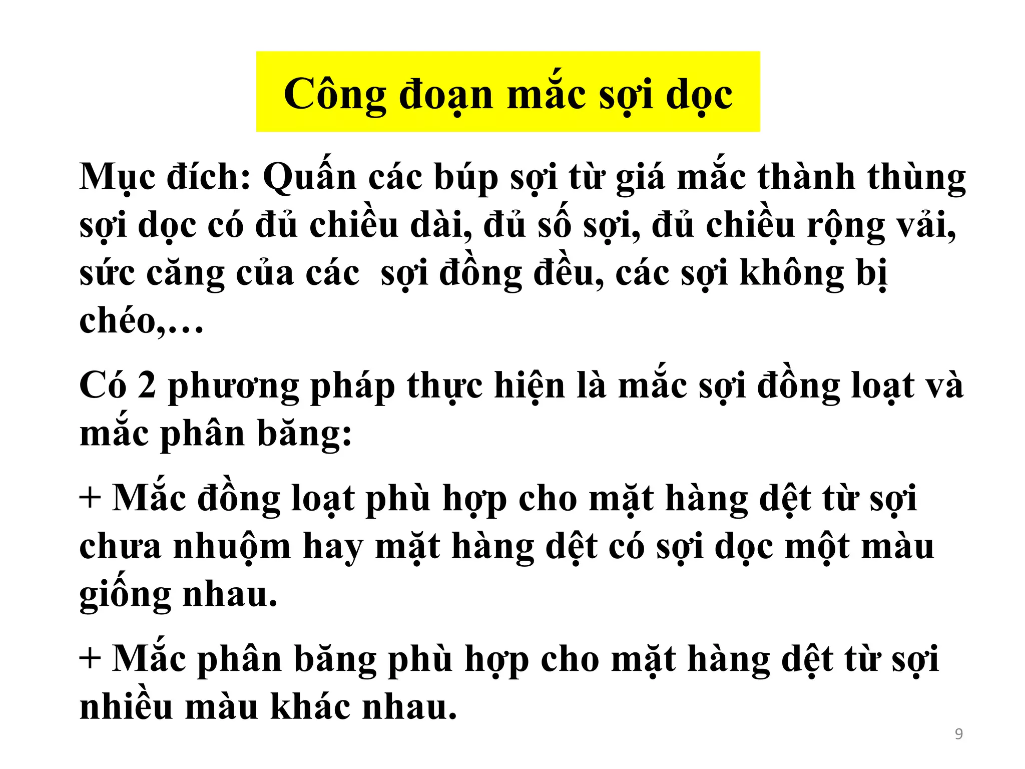 Công nghệ sản xuất vải dệt thoi | PDF