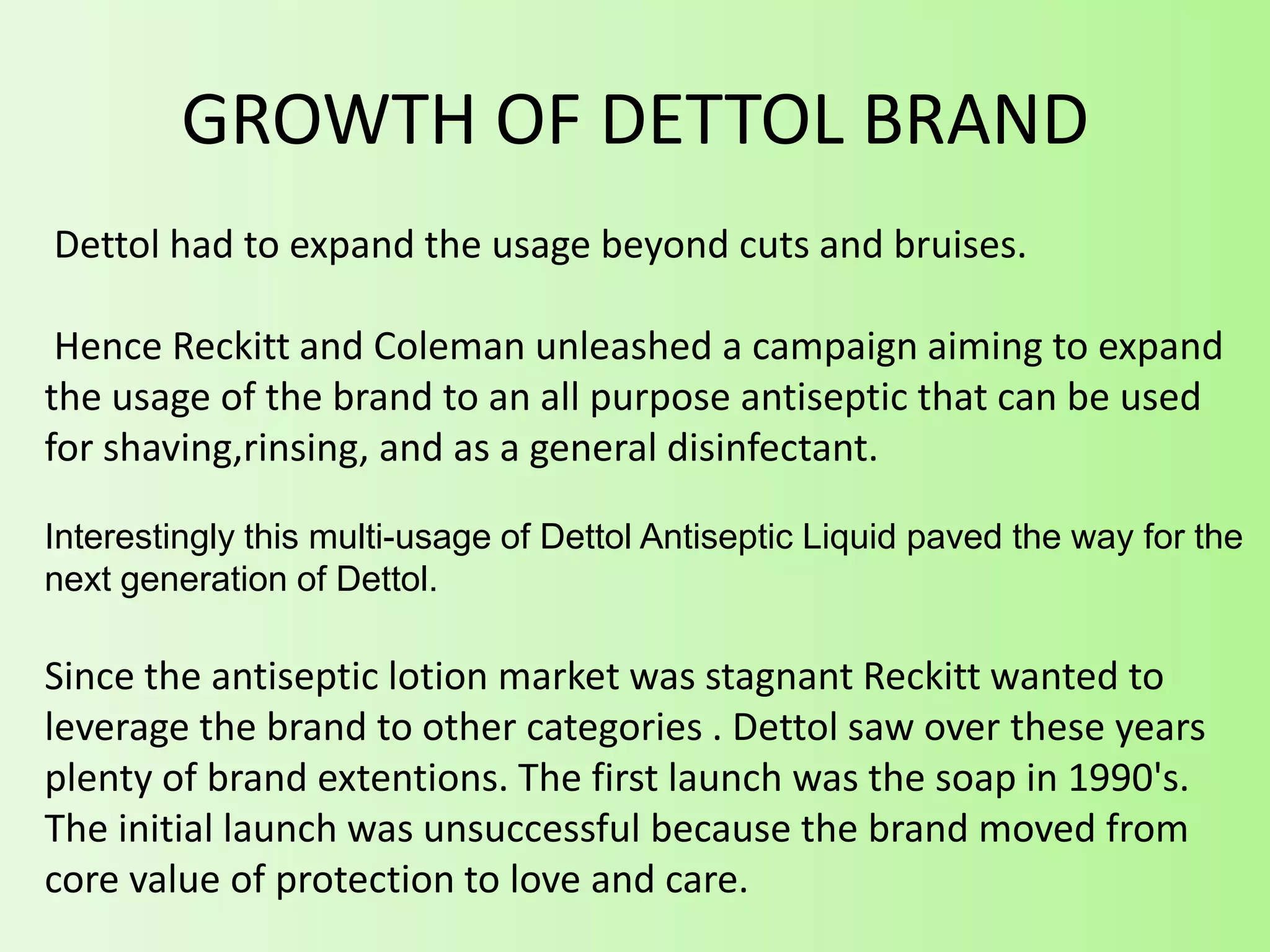 Dettol -brand management