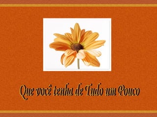 Que você tenha de Tudo um Pouco 