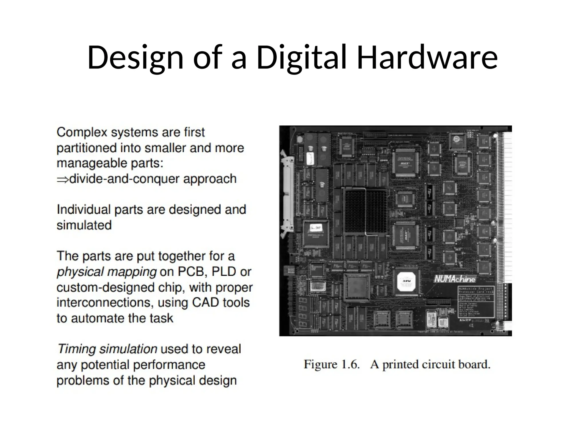 Design of a Digital Hardware
 