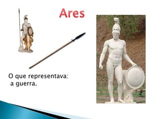 AresO que representava: a guerra.
