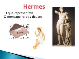 HermesO que representava:  O mensageiro dos deuses