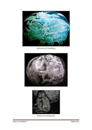 Deus é um Delírio? Página 264
(Pedra com um tricerátopo)
(Pedras com tiranossauros)
 