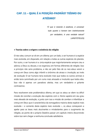 Deus é um delírio?