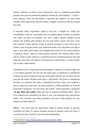 Deus é um delírio?