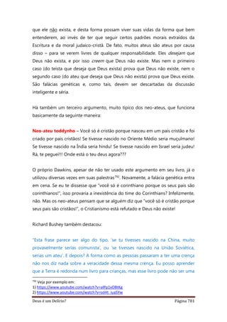 Deus é um delírio?