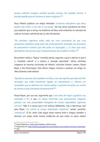 Deus é um delírio?