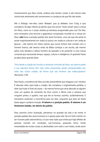 Deus é um delírio?