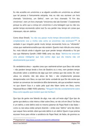 Deus é um delírio?