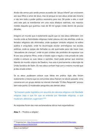 Deus é um delírio?