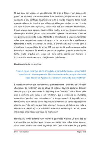 Deus é um delírio?