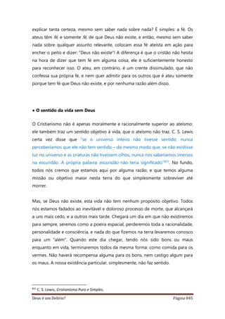 Deus é um delírio?