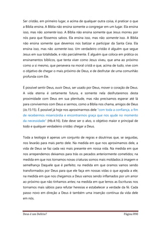 Deus é um delírio?