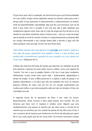 Deus é um delírio?