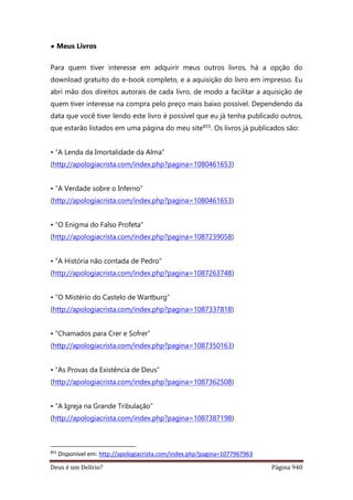 Deus é um delírio?