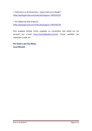 Deus é um delírio?