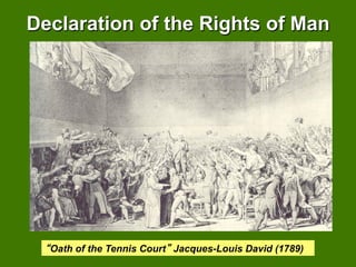 Declaration of the Rights of Man




  Oath of the Tennis Court Jacques-Louis David (1789)
 