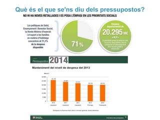 Què és el que se'ns diu dels pressupostos?

 