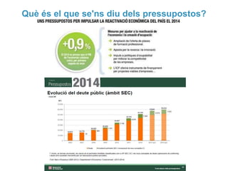 Què és el que se'ns diu dels pressupostos?

 