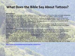 What Does The Bible Say About Tattoos and Body Piercing