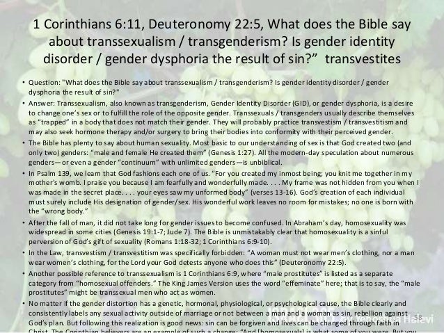 Deuteronomy 22 23 Eggs Transvestite Transvestism Cross Dressing Cu