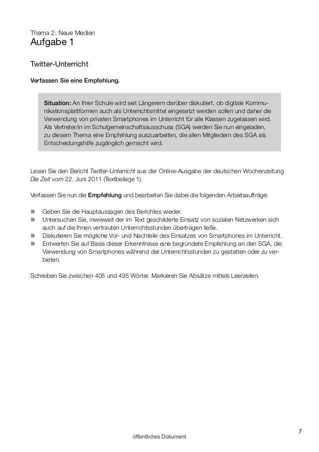 empfehlung schreiben schule