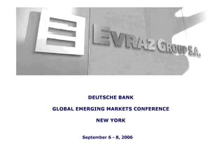 Deutsche bank global emerging markets conference – new york