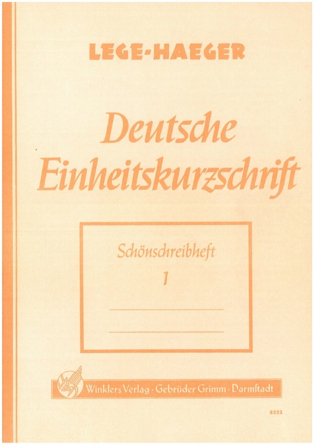 deutsche einheitskurzschrift teil 3