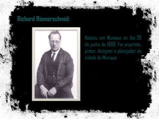 Hans Poelzig:Nasceu em Berlim,no dia 30 de abril de 1869. Foi arquiteto, designer e cenógrafo.