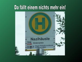 Da fällt einem nichts mehr ein! 